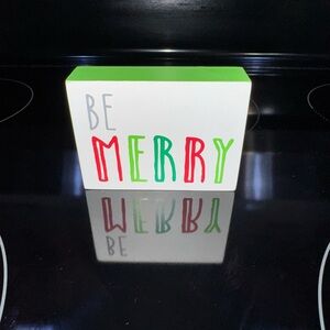 NWT, hobby lobby, “be merry” Christmas decor